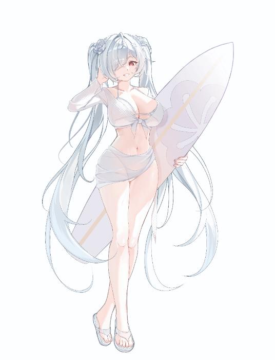 수영복 신데렐라 아크릴스탠드(화이트)