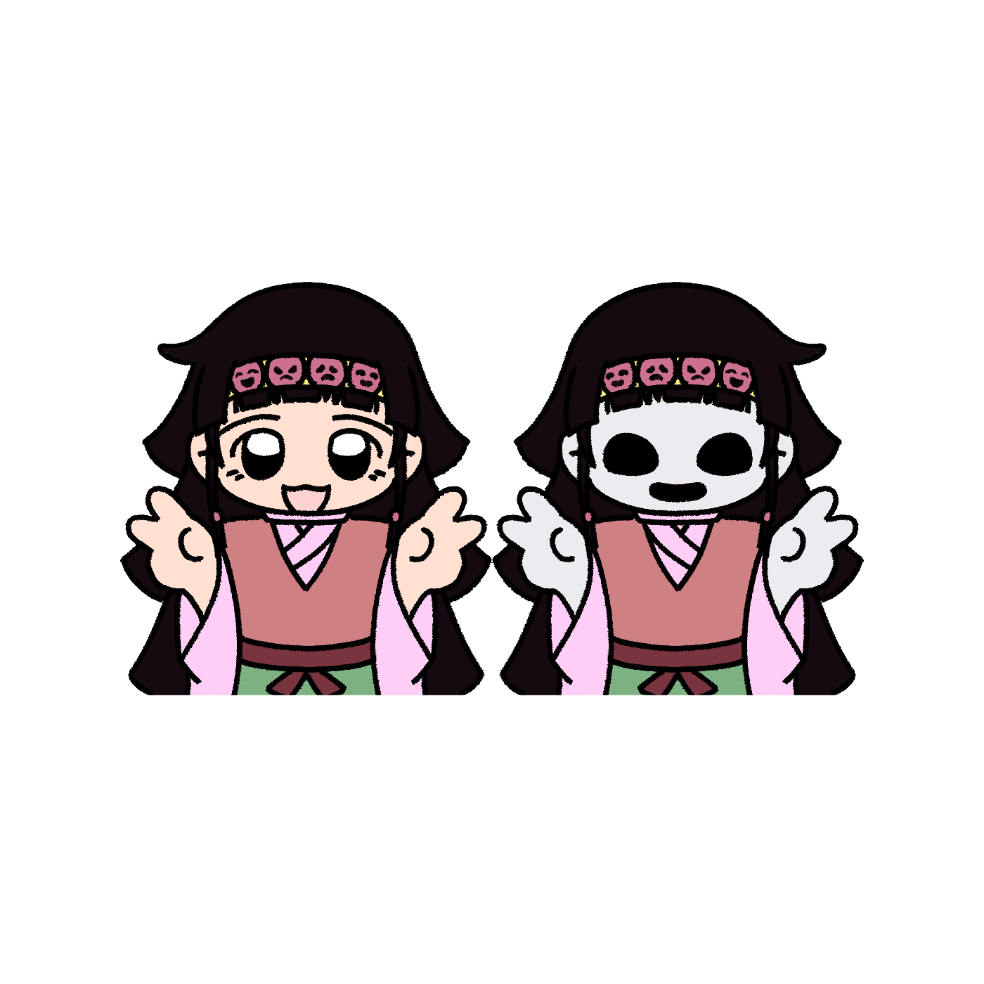 아르카&나니카 양면 아크릴 키링