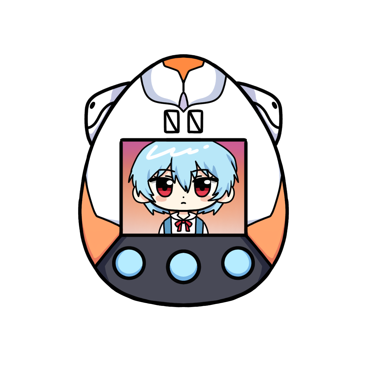 레이 다마고치 키링