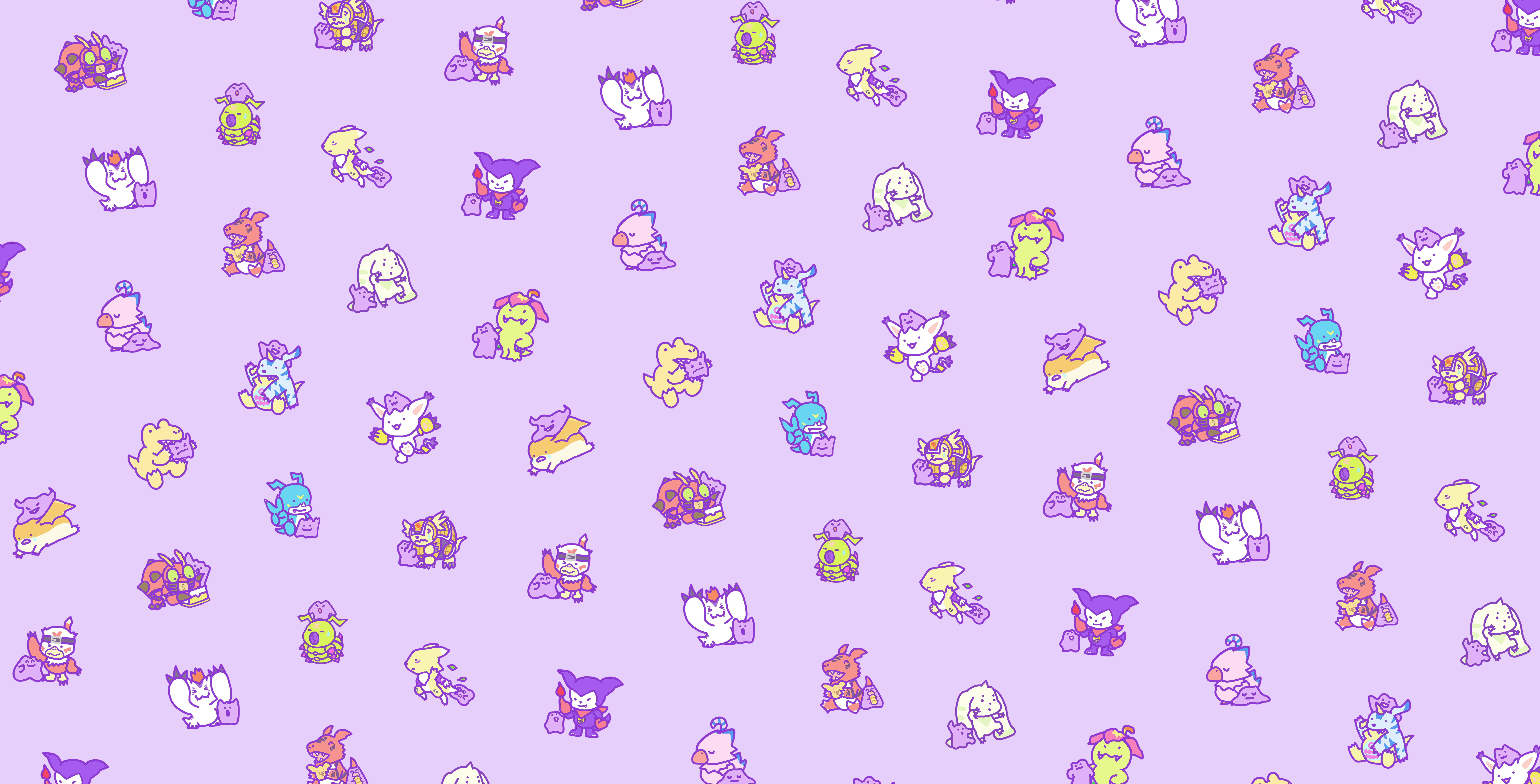 디지몬 대형 장패드