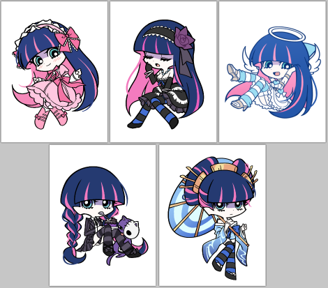 스타킹 룩북 띠부씰 세트 (5장set)