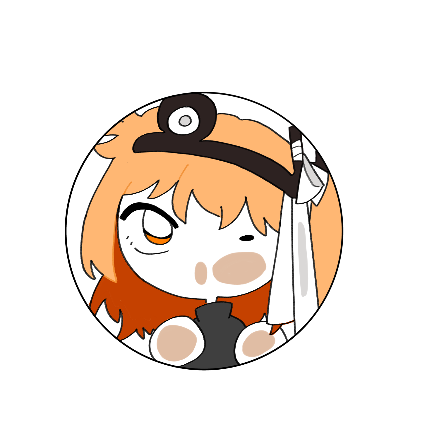 레이 단색 핀뱃지