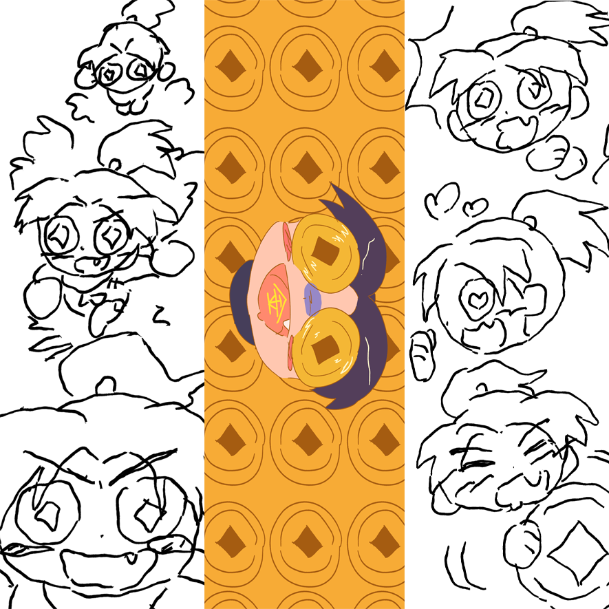 키리마루 돈이좋아 잘라쓰는 스티커